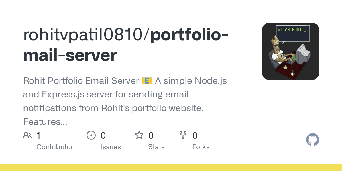 Rohit Portfolio Email Server